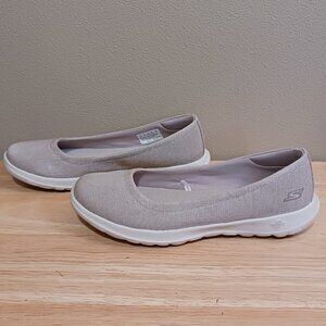Skechers GOGA Max GOwalk Lite Women's Ballet Flat Sneaker Size 6.5